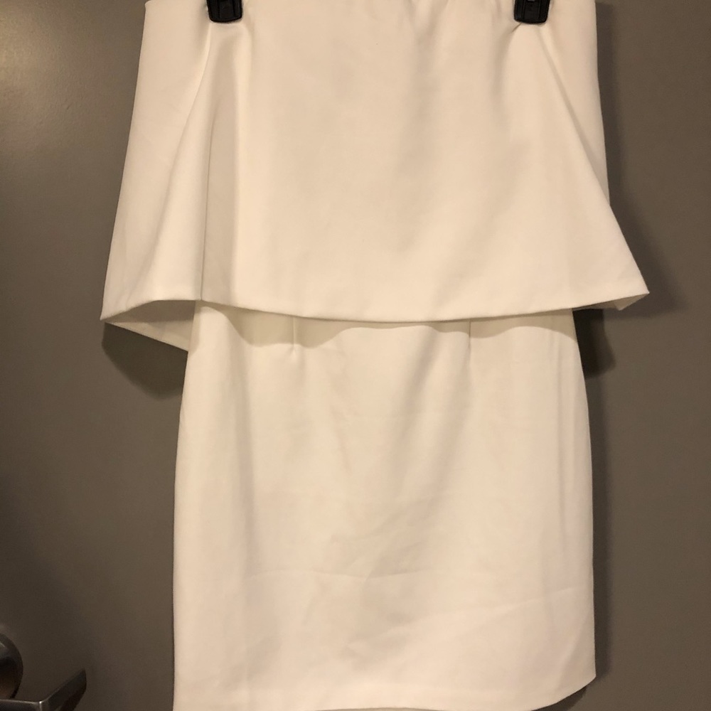 S White strapless bachelorette dress impressions